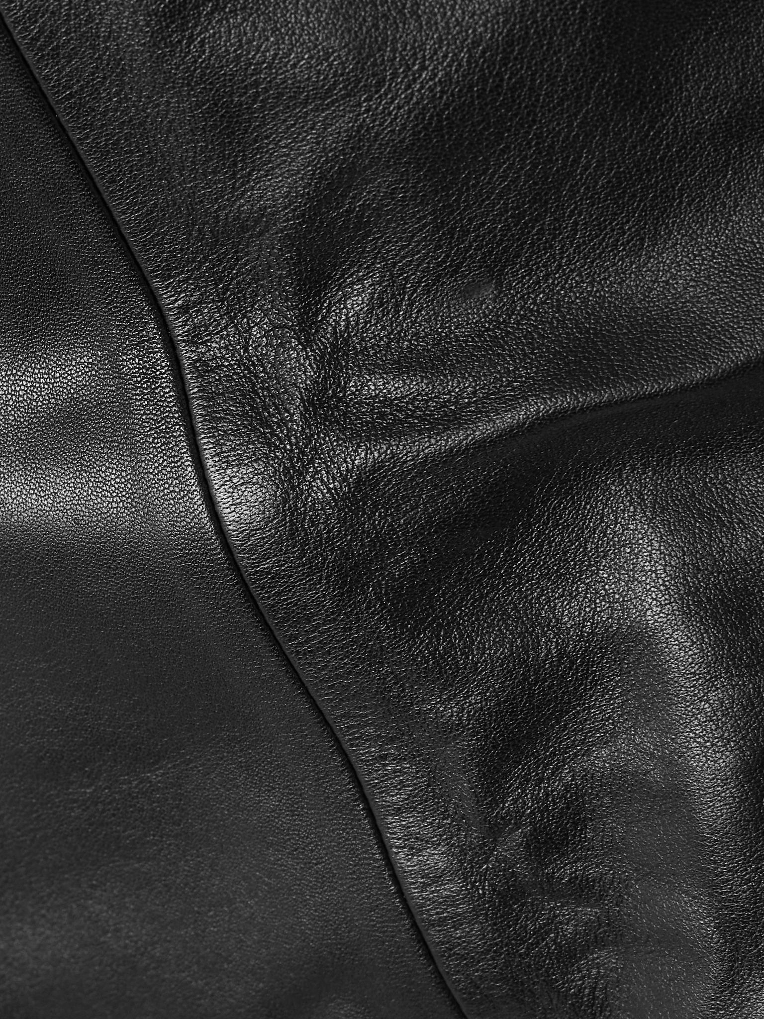 Leather skirt Black - 4