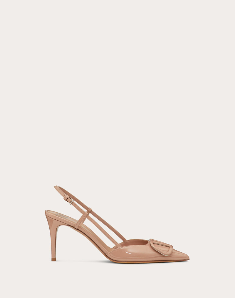 VLOGO 시그니처 PATENT LEATHER SLINGBACK PUMP 80MM / 3.15 IN. - 1