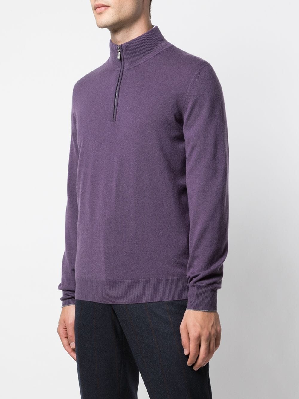 cashmere half-zip jumper - 3