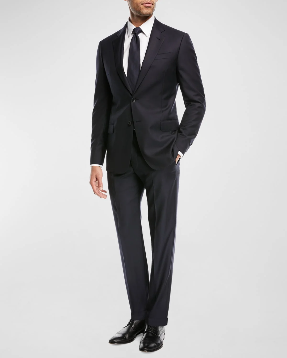 Super 130s Wool Two-Piece Classic Fit Suit - 1