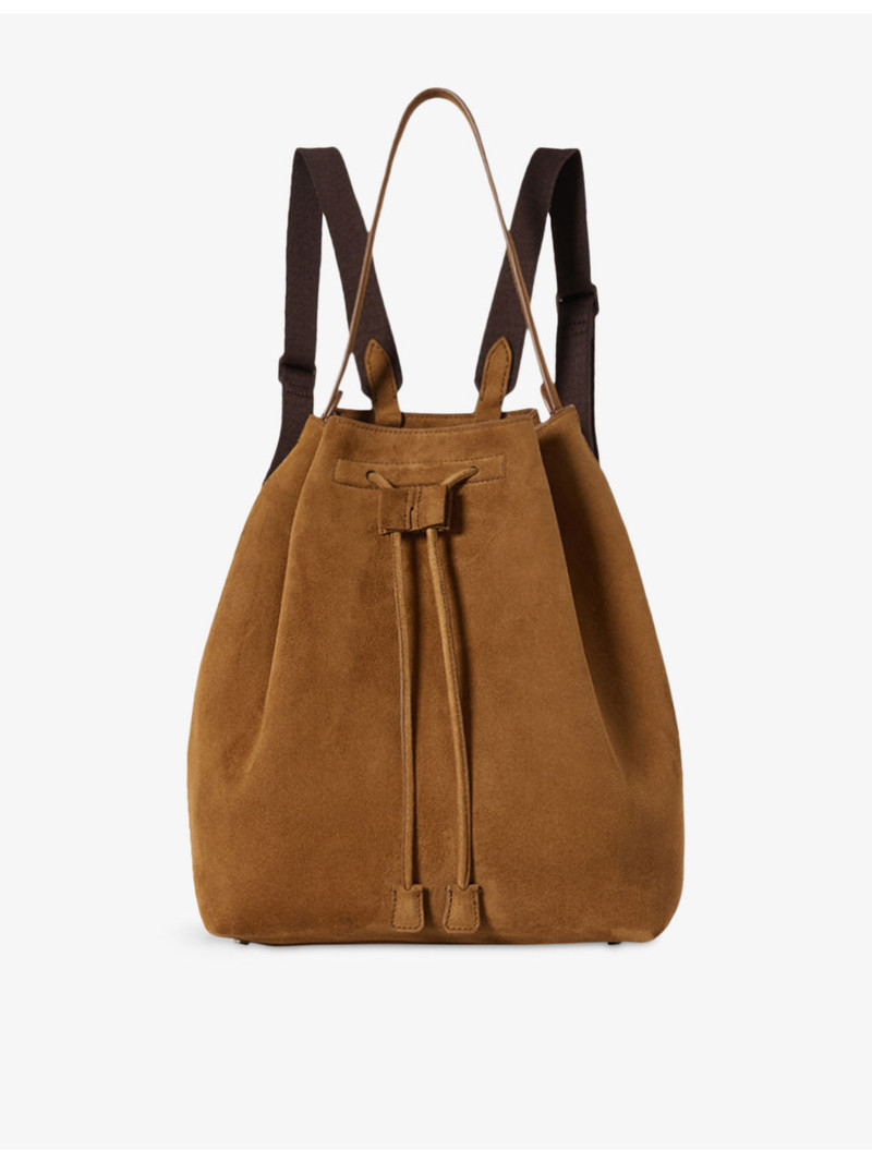 9 Drawstring Suede Backpack 1