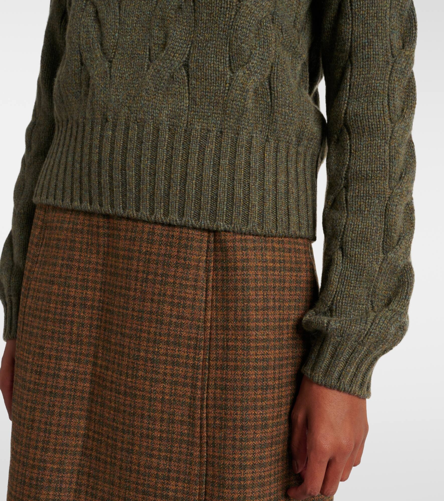 Napier cable-knit cashmere sweater - 5