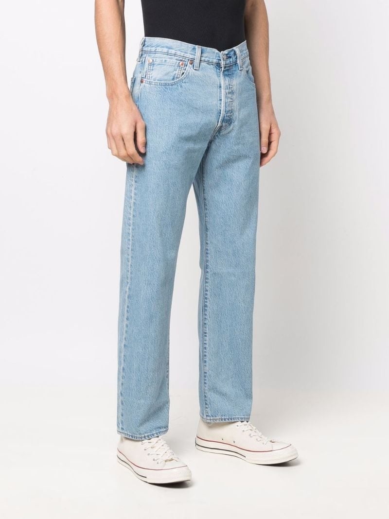 light-wash straight-leg jeans - 3