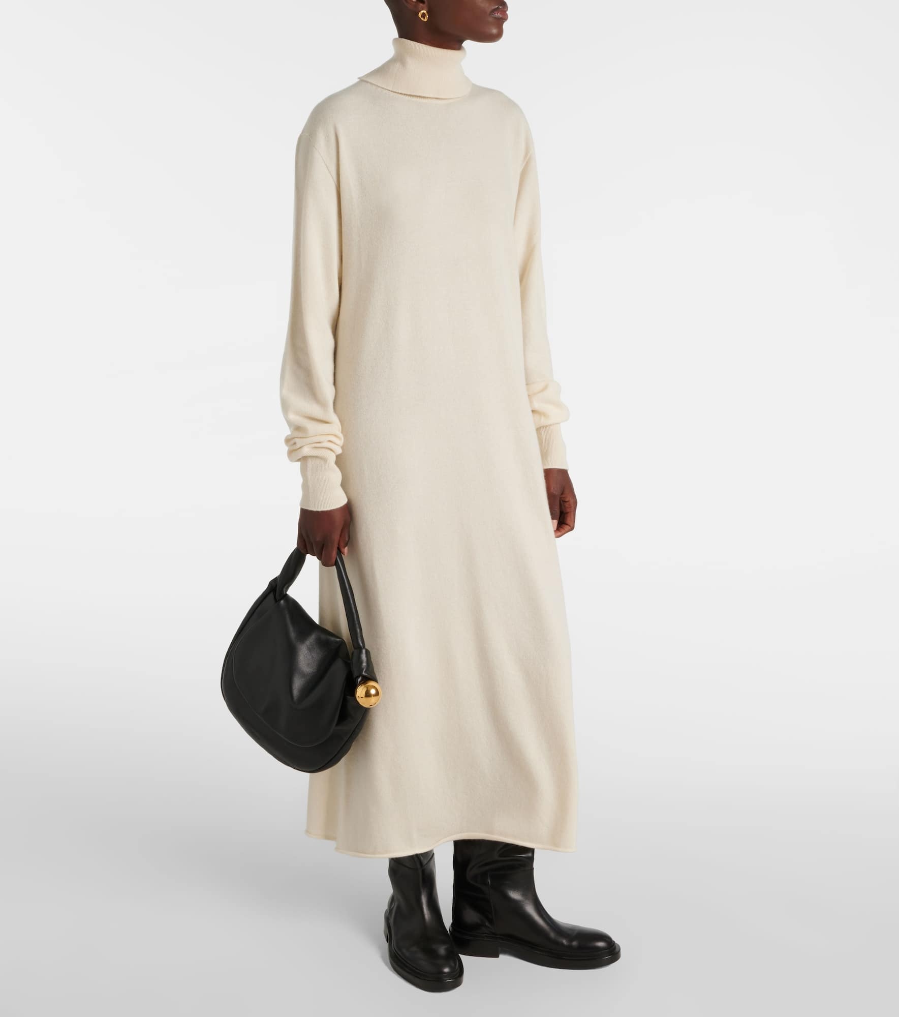 Knitted cashmere midi dress - 2