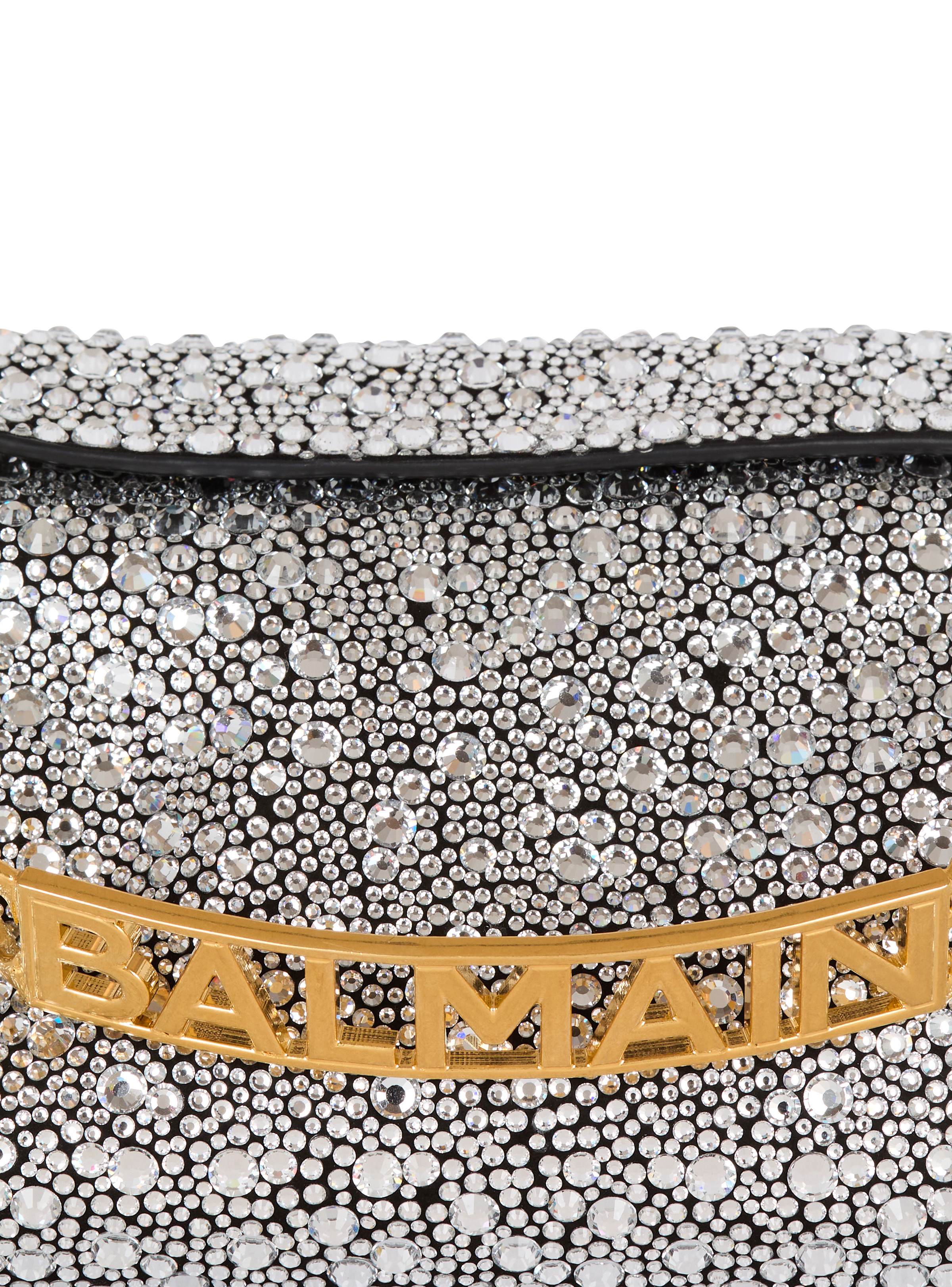 1945 Soft suede and rhinestone clutch - 7