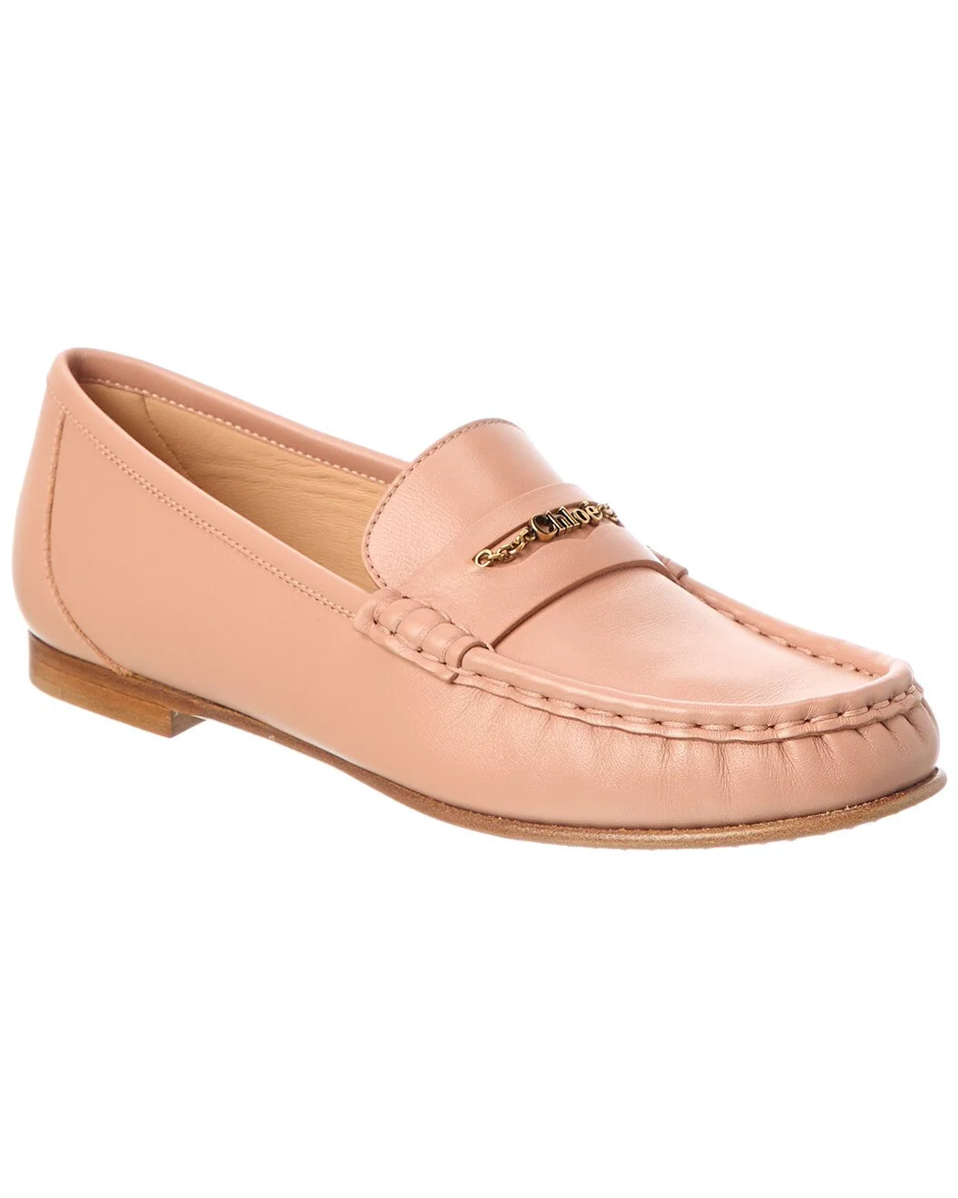 Chloé Logo Leather Loafer - 1