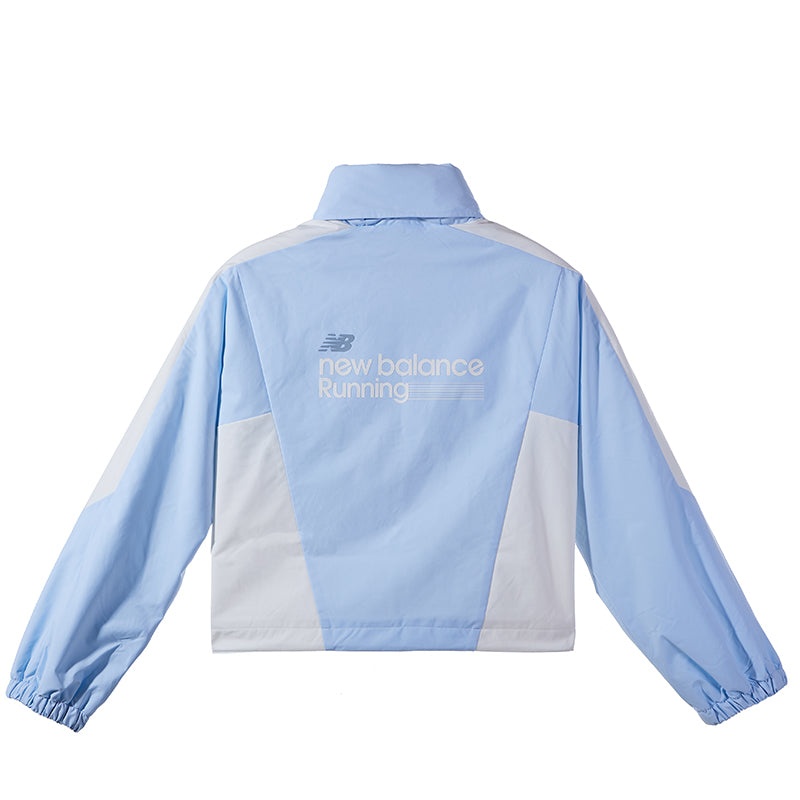 (WMNS) New Balance Running Club Nylon Jacket 'Blue' NAE12412-LBL - 2