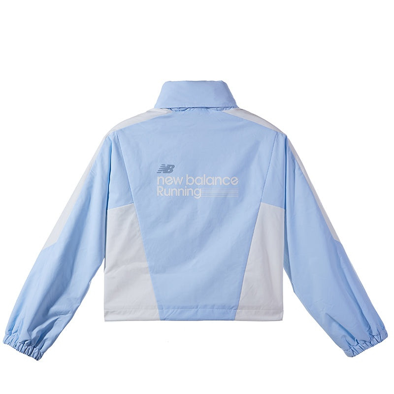 New Balance (WMNS) New Balance Running Club Nylon Jacket 'Blue' NAE12412-LBL outlook