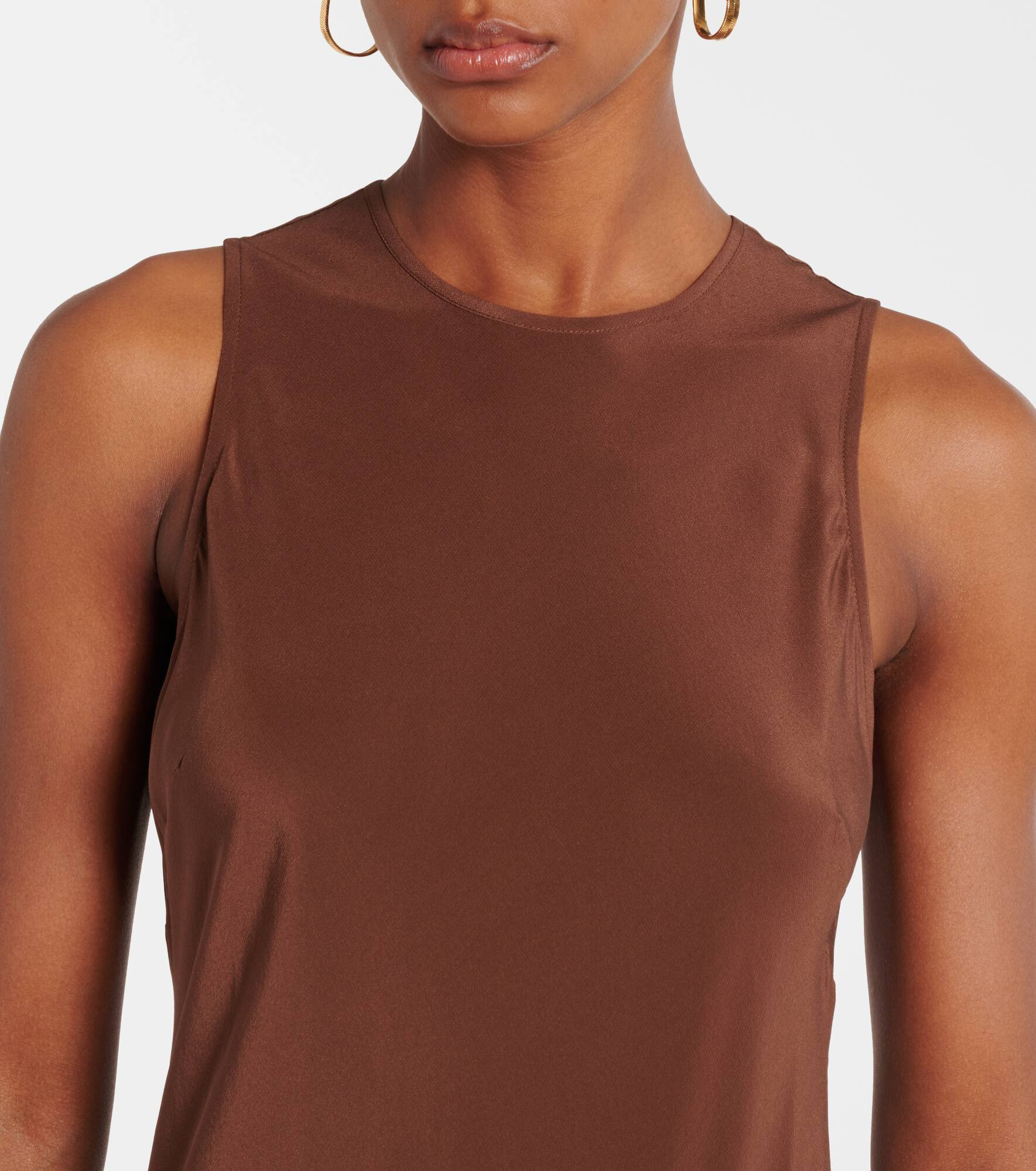 Valencia silk crêpe maxi dress - 4