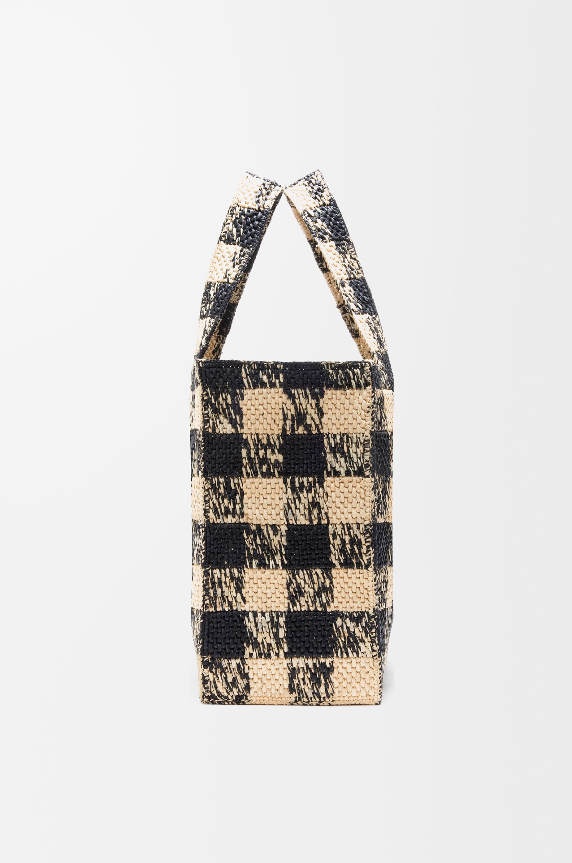 Large LOEWE Font tote in raffia - 5