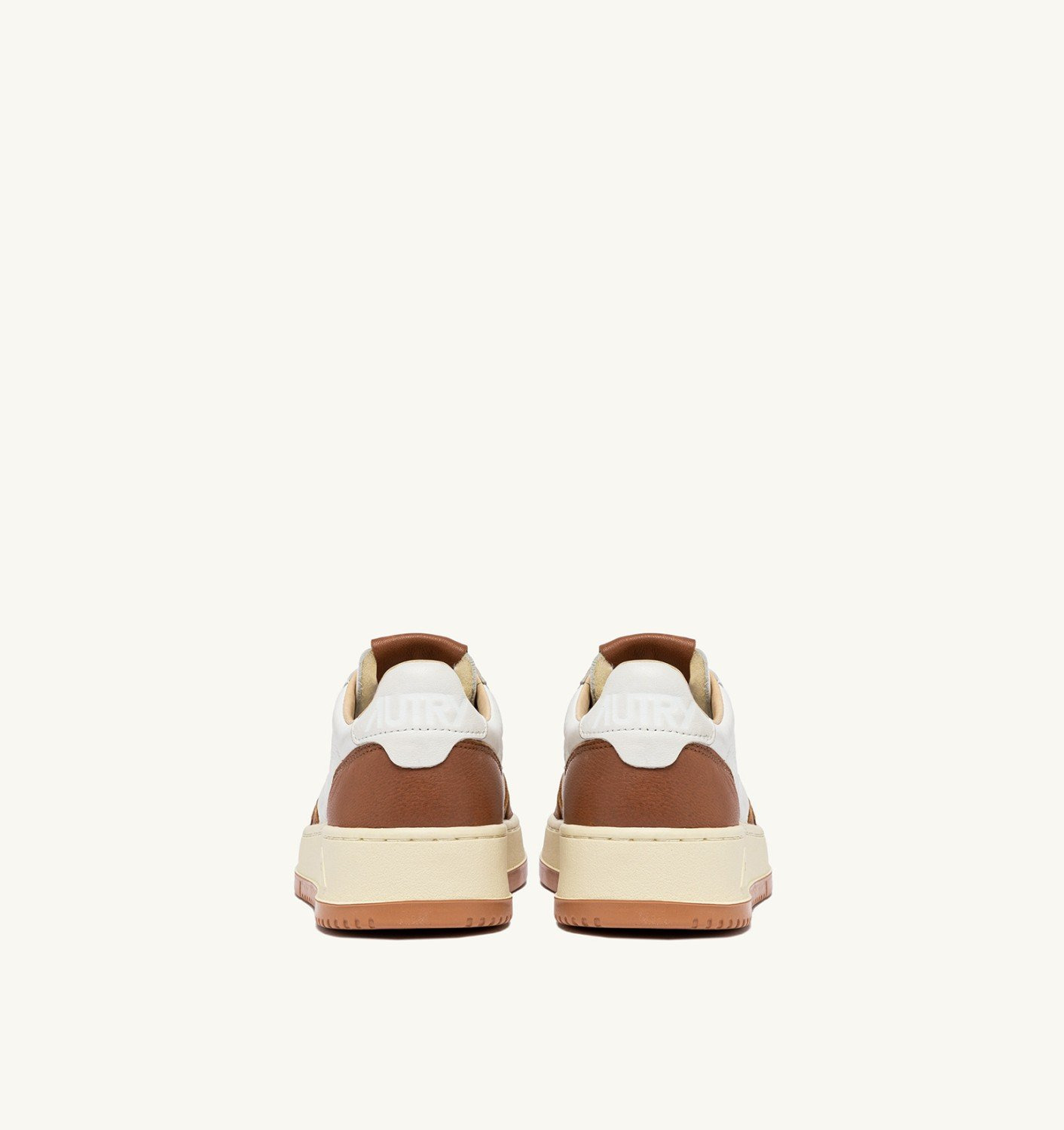 MEDALIST LOW SNEAKERS IN WHITE AND SANDSTORM LEATHER - 3