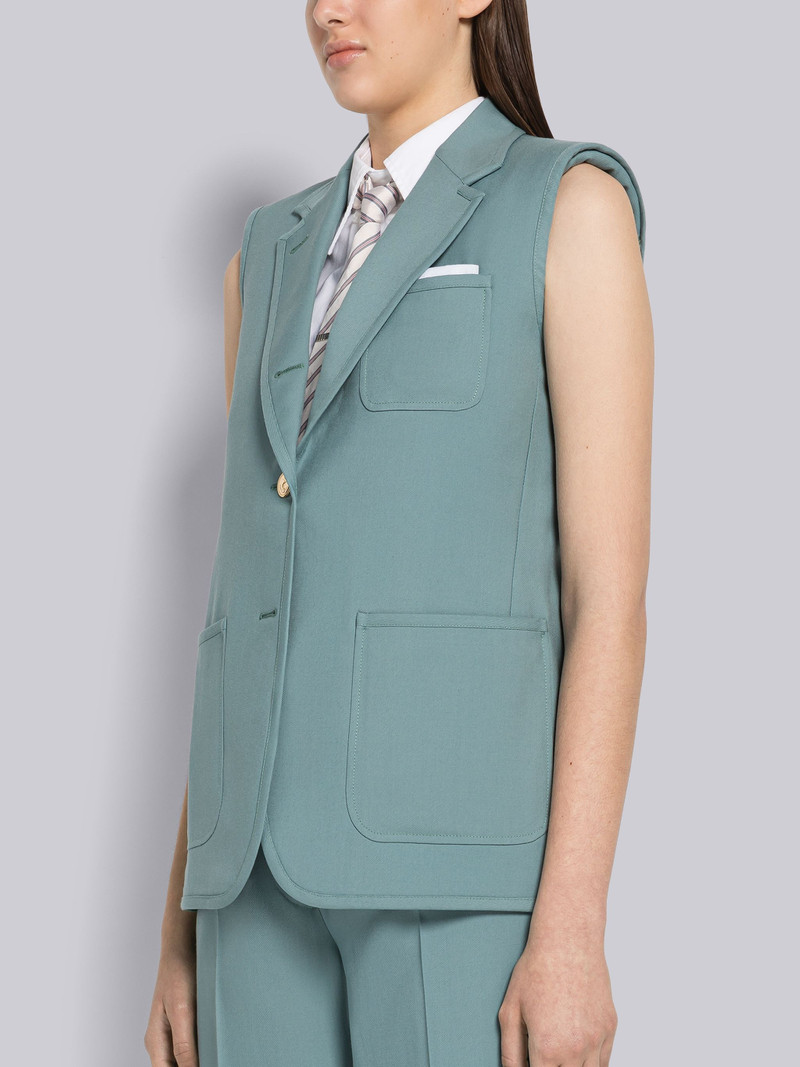Thom Browne Donegal Wool Sleeveless Sack Sport Coat outlook