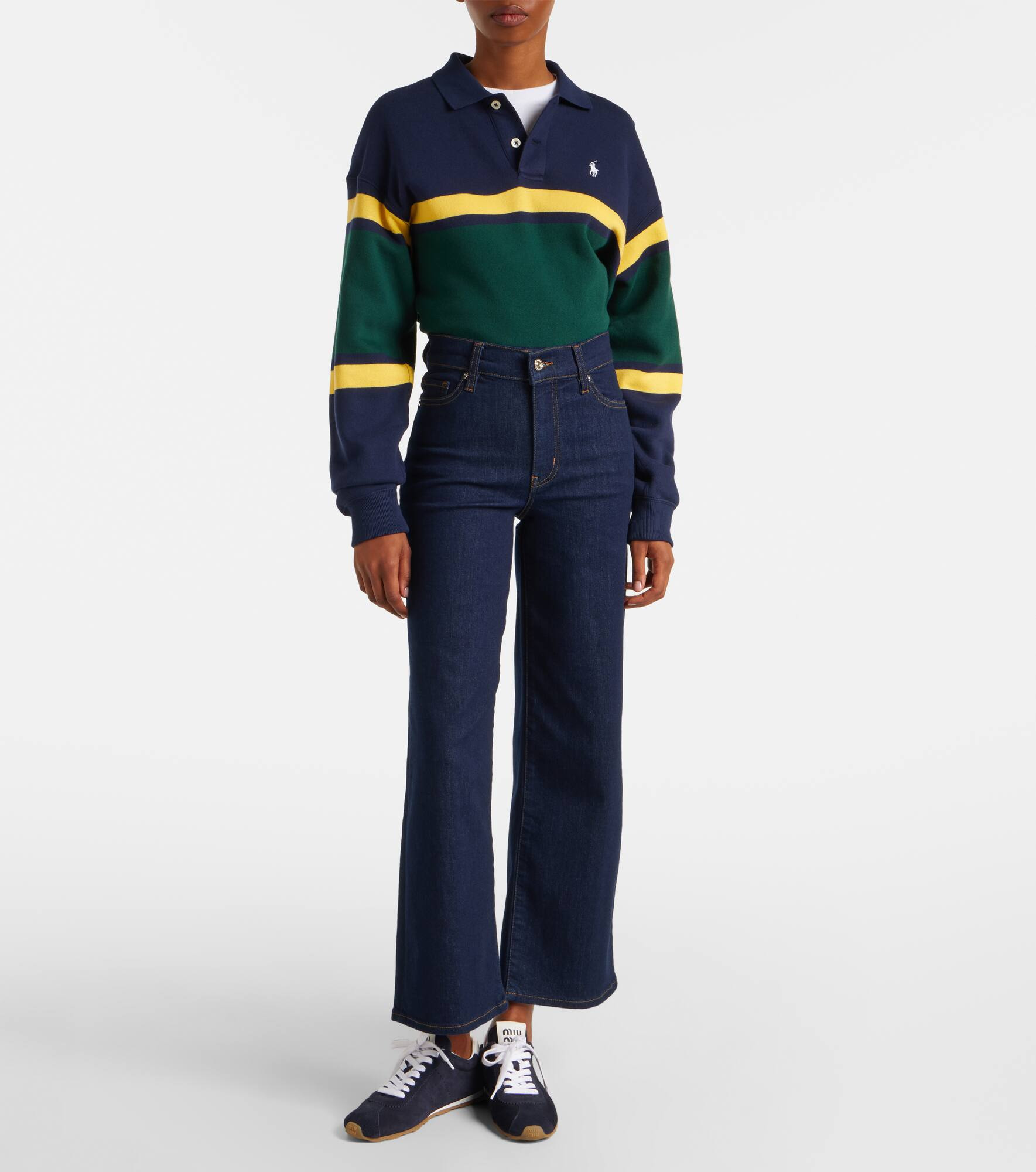 Le Slim Palazzo Crop wide-leg jeans - 6