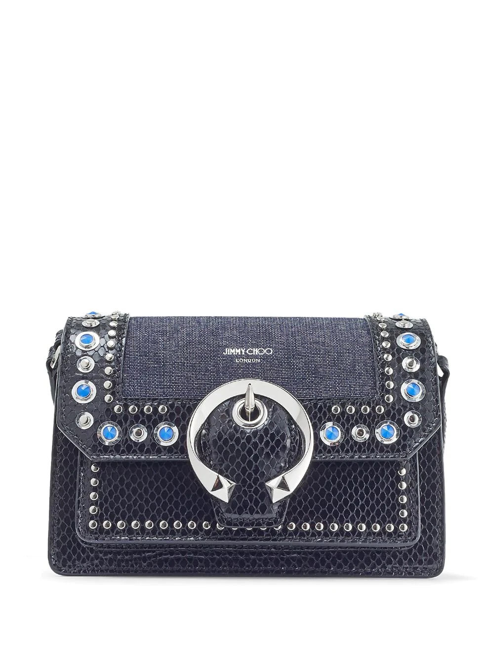 Madeline crystal-embellished shoulder bag - 1