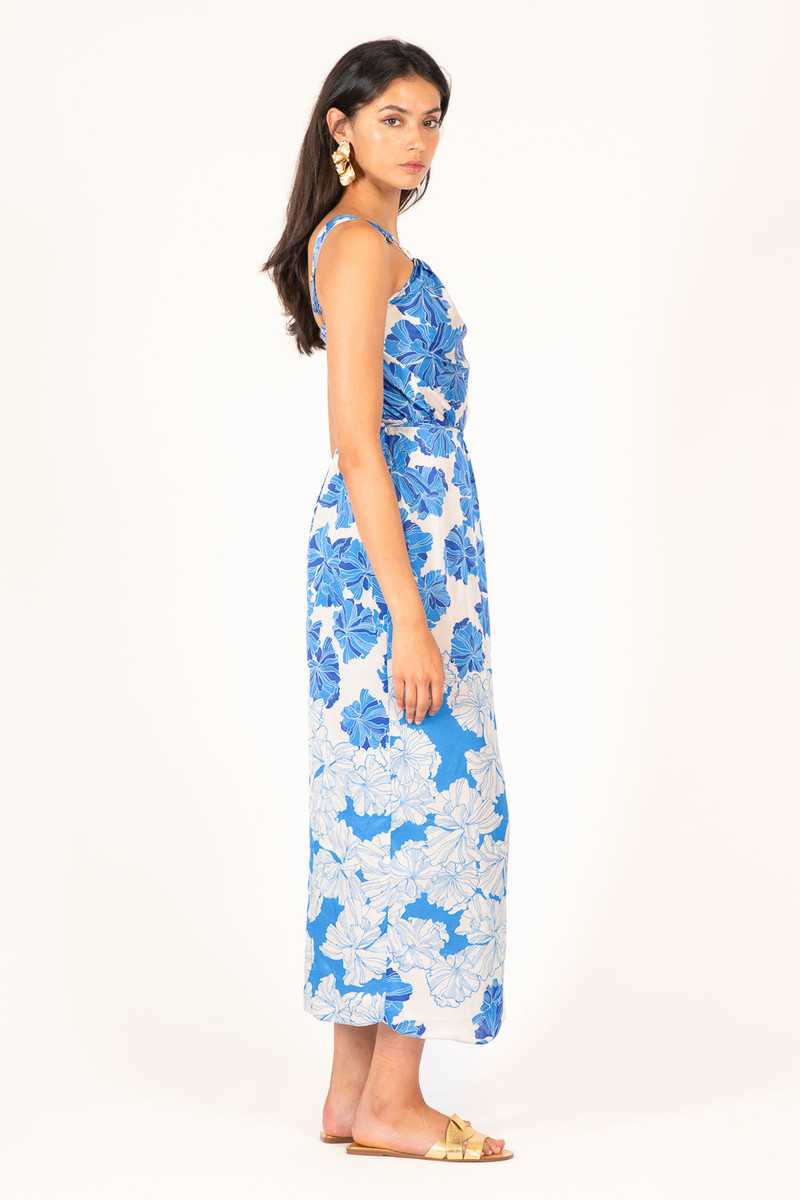 Long Dress Fanny - Blue Flower Bunch 5