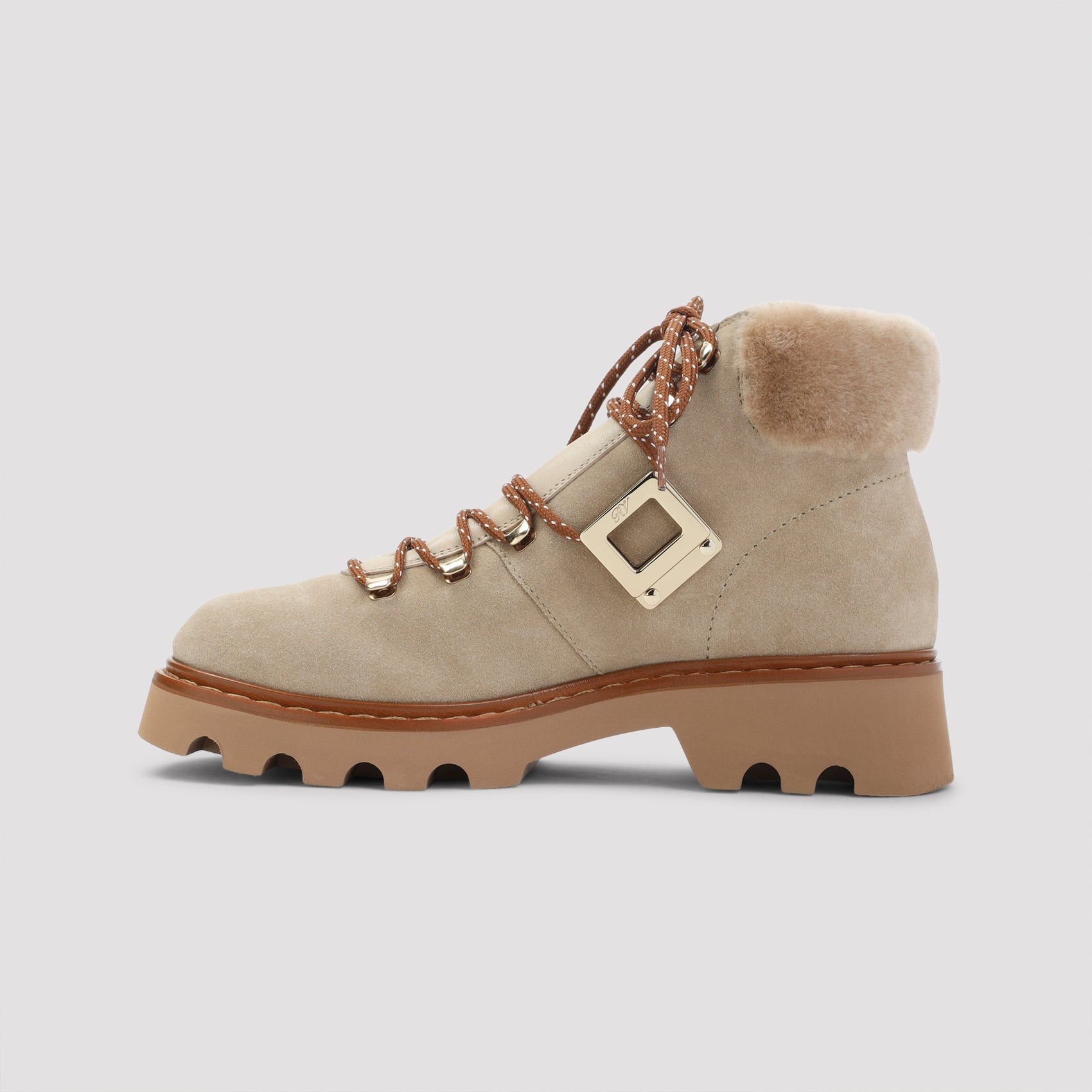 Roger Vivier Viv Rangers Track Fur Boots Women - 2