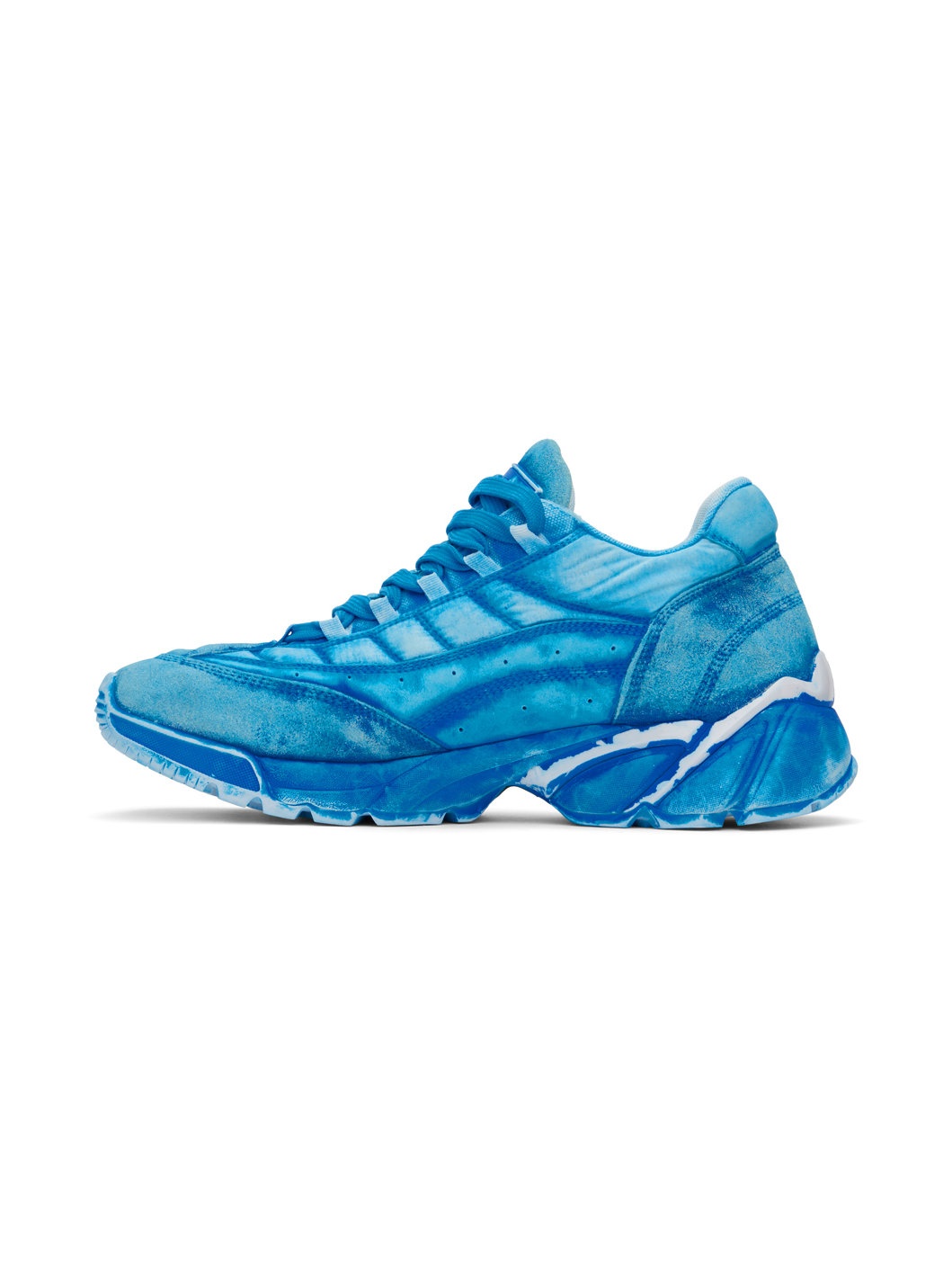 Blue Distressed Sneakers - 3