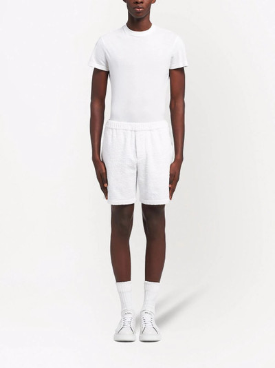 Prada logo-plaque terry-cloth shorts outlook