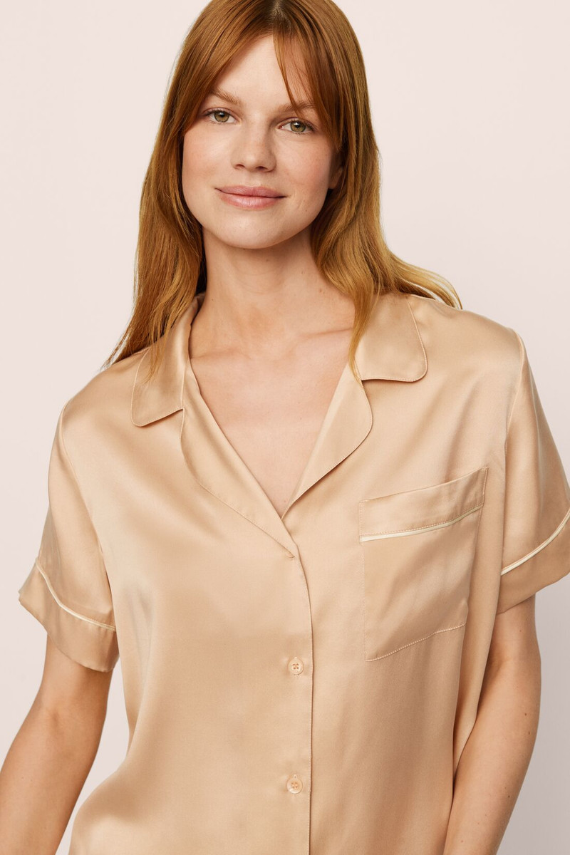 eberjey Inez Washable Silk Short PJ Set outlook