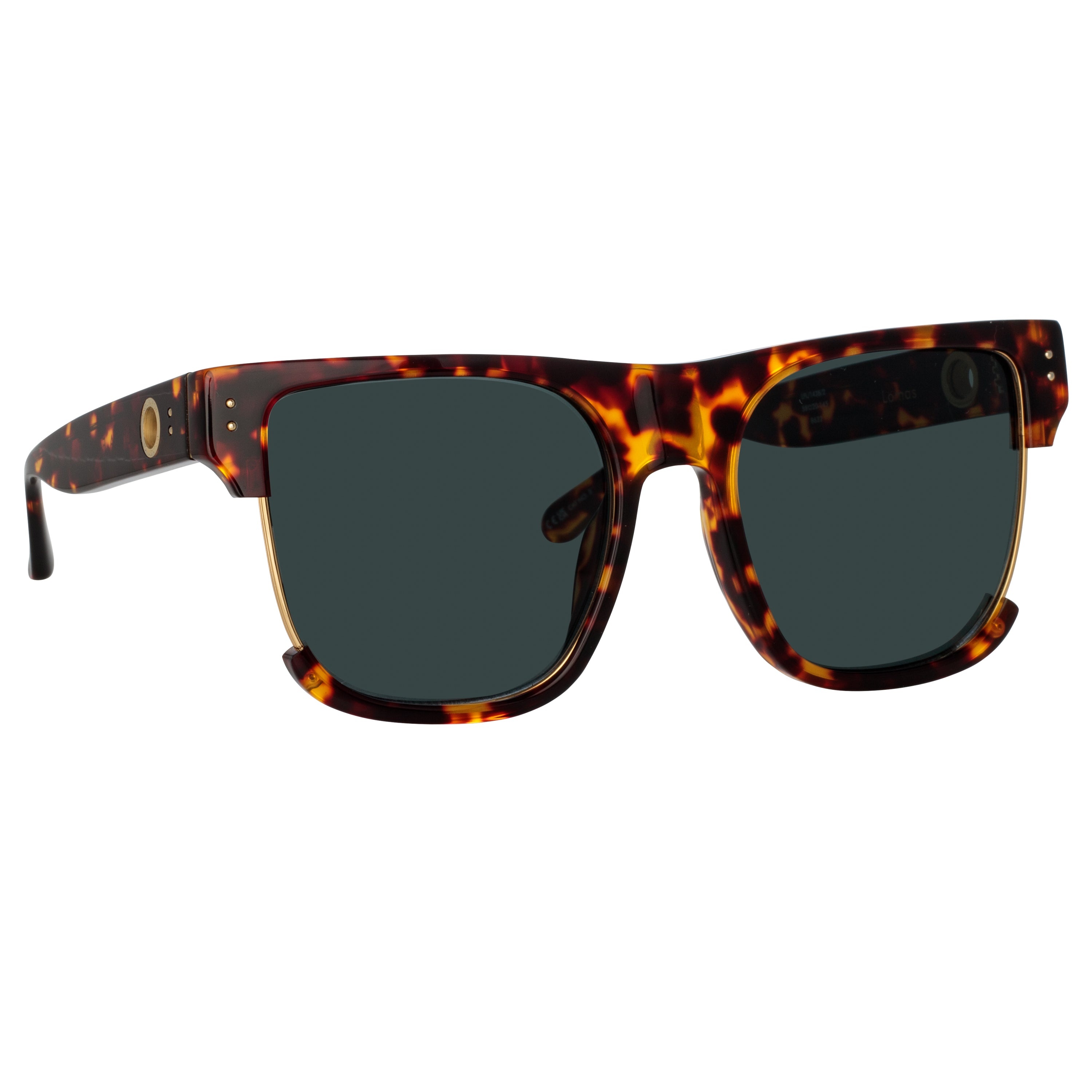 MEN'S LOMAS D-FRAME SUNGLASSES IN TORTOISESHELL - 2