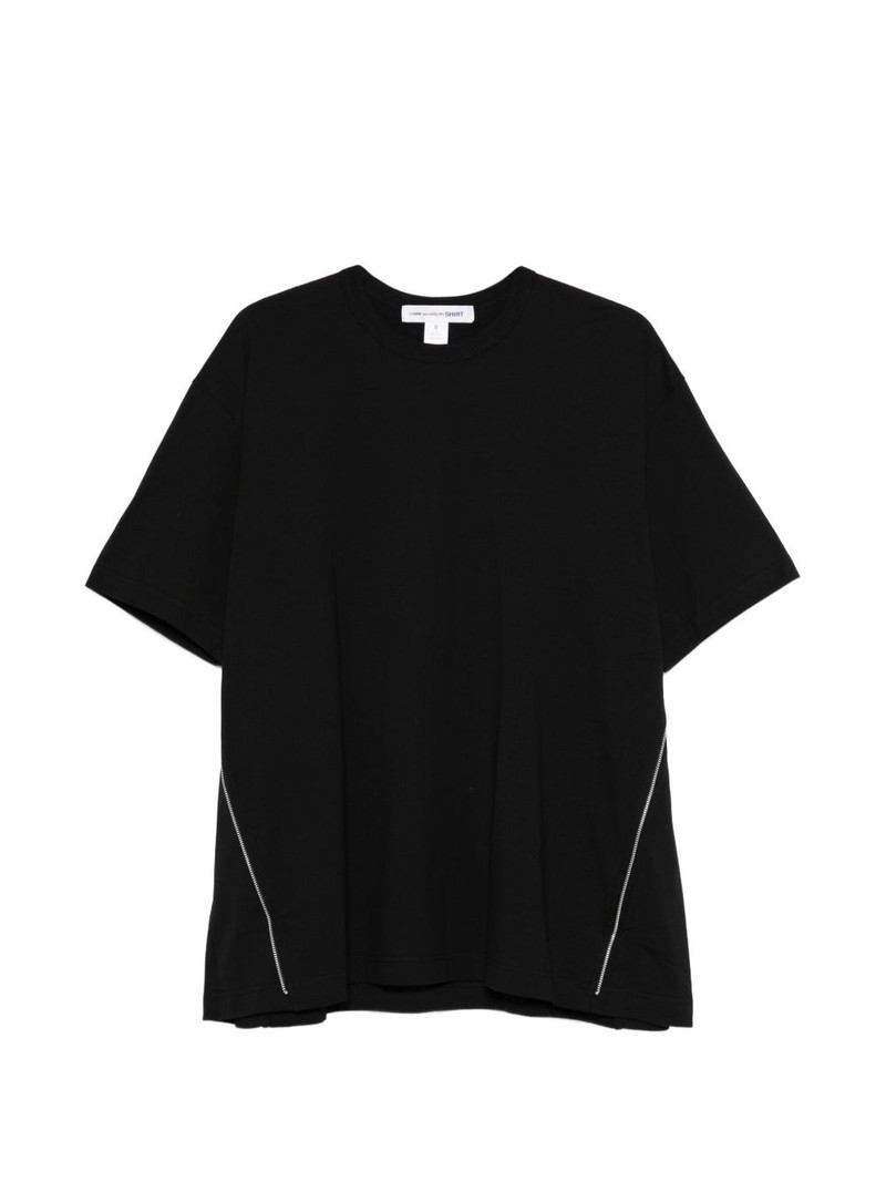 zip cotton T-shirt 1