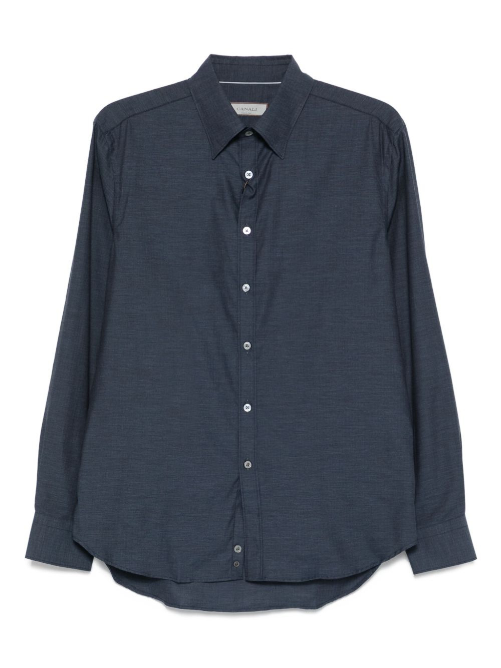long-sleeved button-down shirt - 1