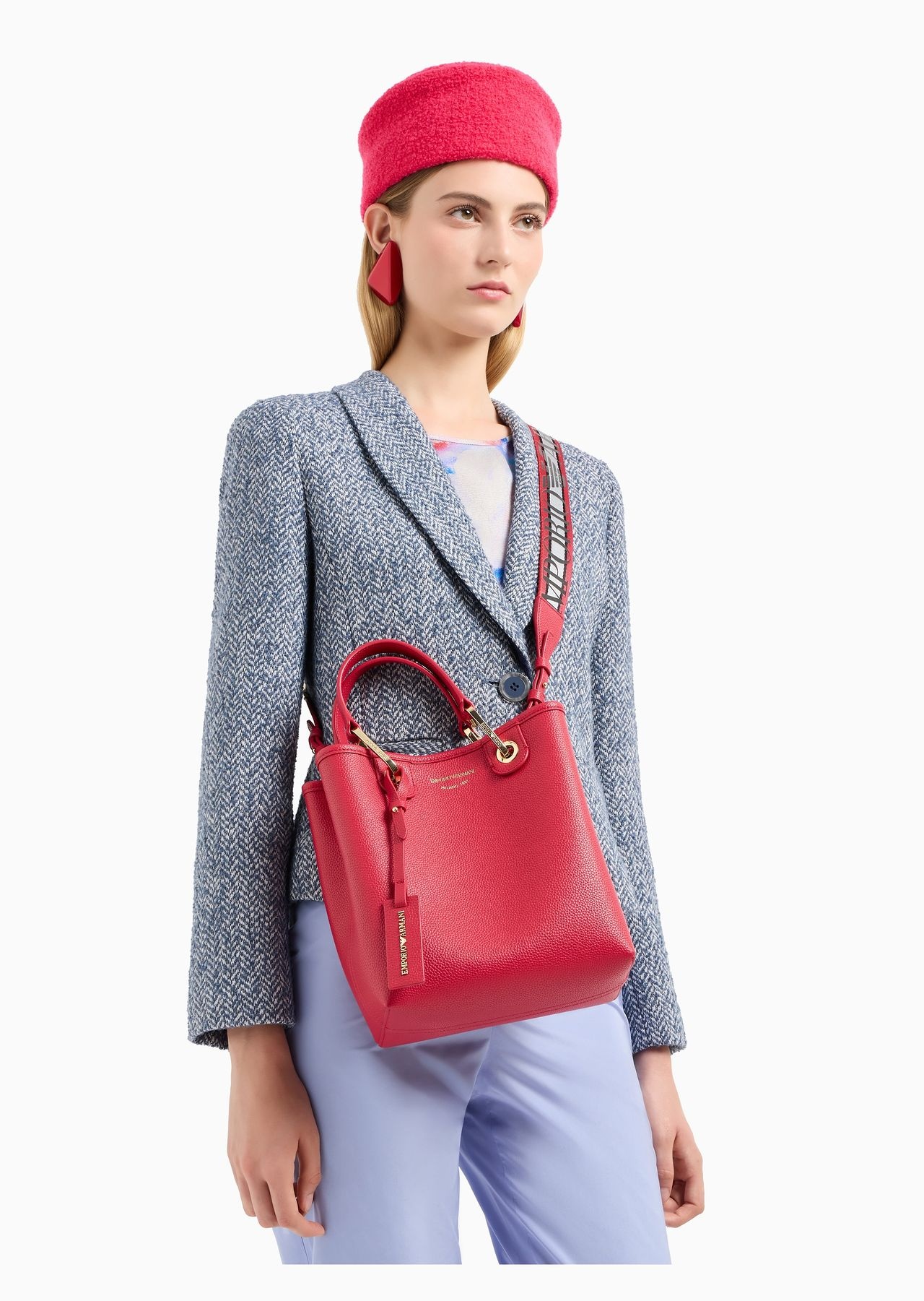 Deer-print MyEA vertical shopper bag - 6