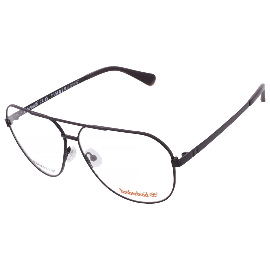 Timberland Demo Pilot Men's Eyeglasses TB50057 001 62 - 3