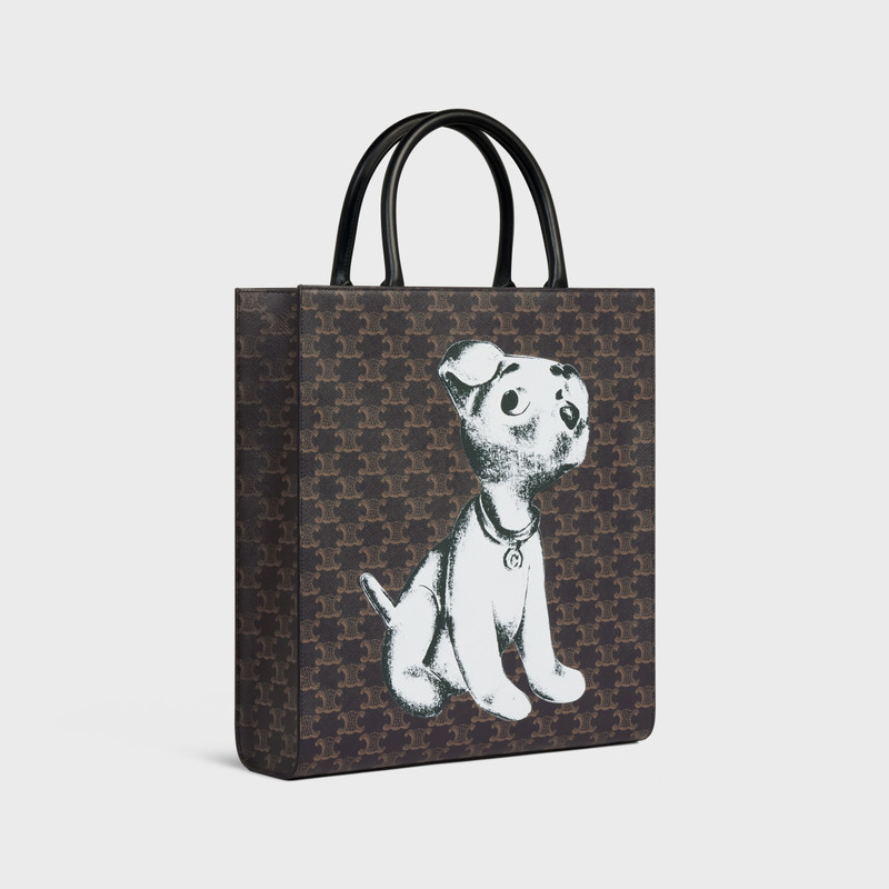 CELINE Medium Vertical Cabas in TRIOMPHE CANVAS ARTIST PRINT outlook