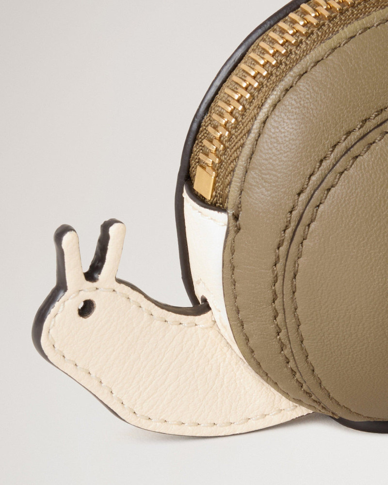 Mulberry Case Keyring Snail Eggshell & Linen Green Mixed Material outlook