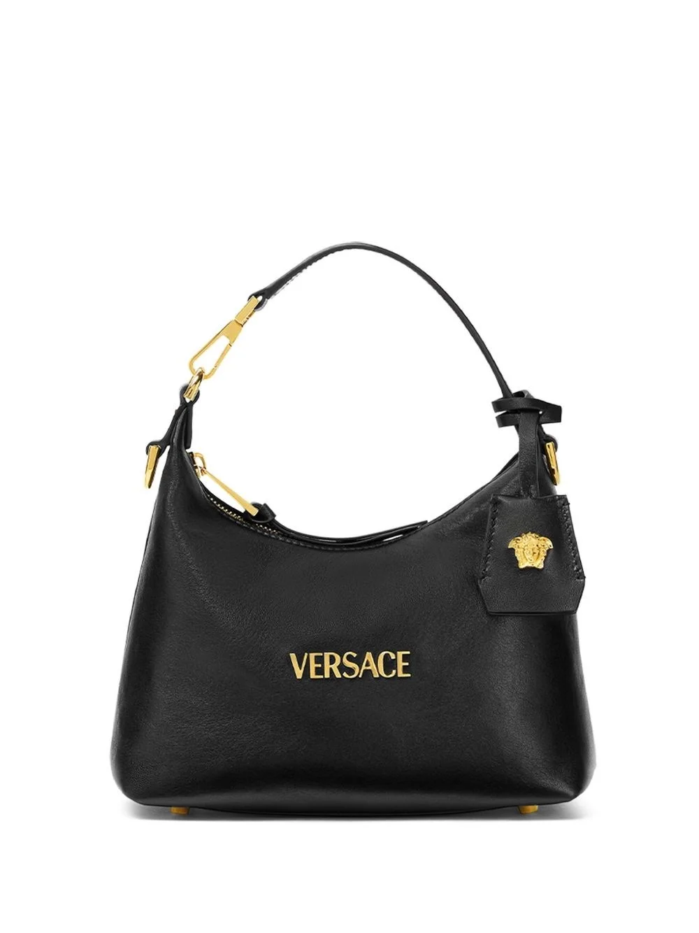Versace Tag leather hobo bag - 1