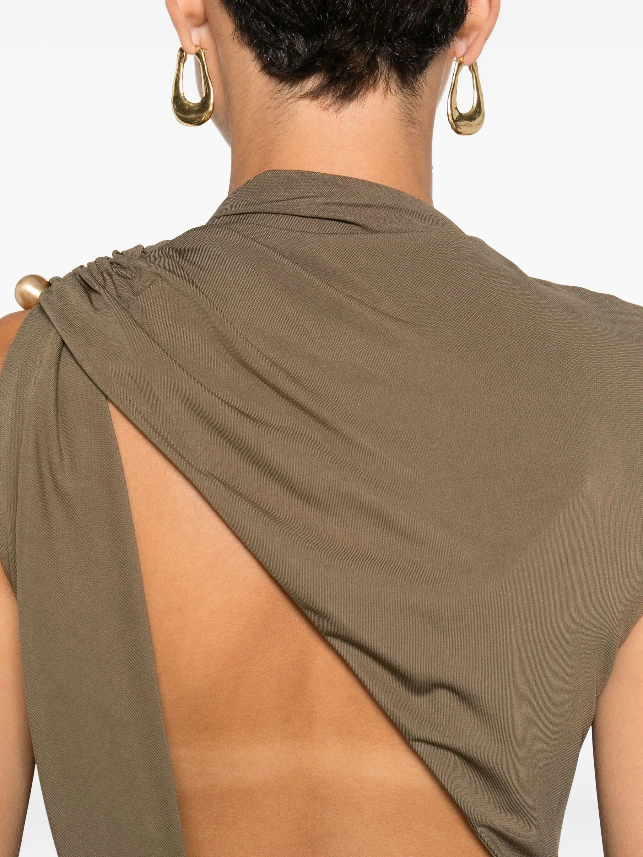 Izola draped button maxi dress - 5