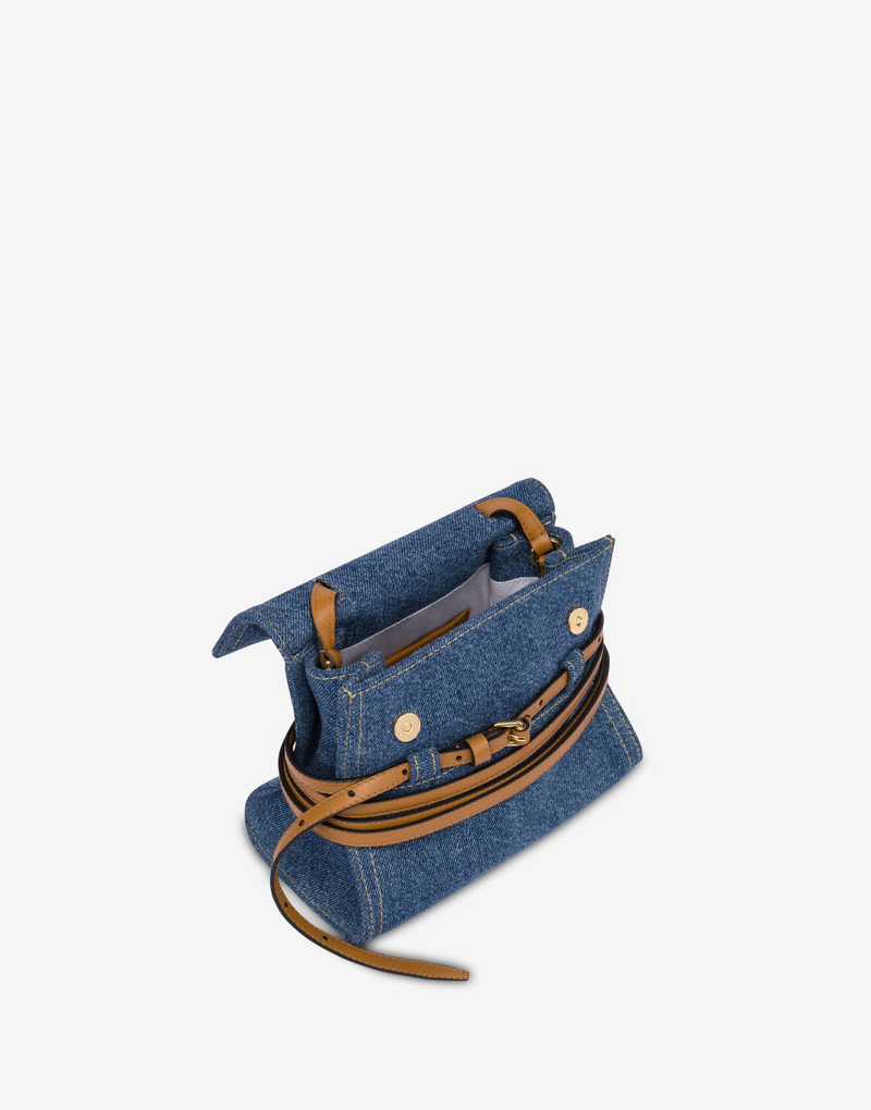 Moschino MOSCHINO TIE ME BAG IN DENIM outlook