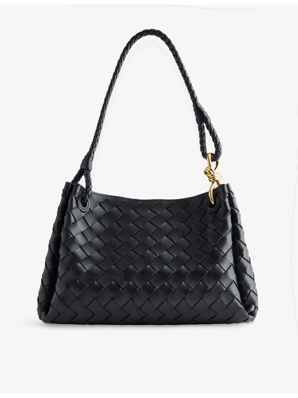 Parachute Intrecciato Medium Leather Shoulder Bag - 1