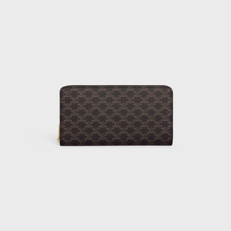 Large zipped wallet in Triomphe Canvas 1