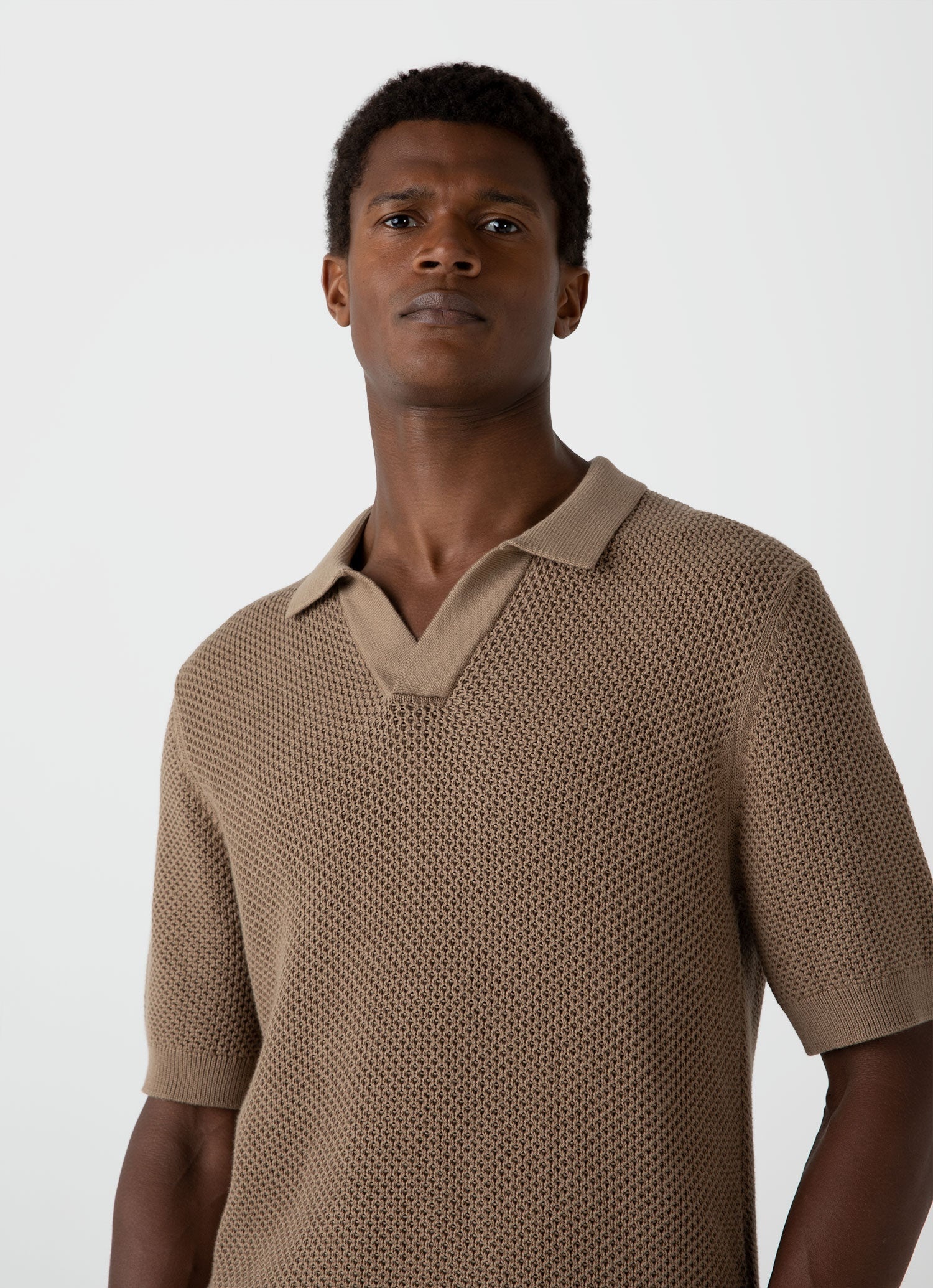 Sunspel x MR PORTER Mesh Knit Polo - 5