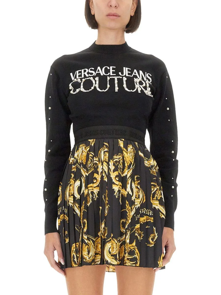 Versace Jeans Couture Jersey With Logo - 1