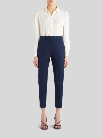 Etro HIGH WAIST COTTON TROUSERS outlook
