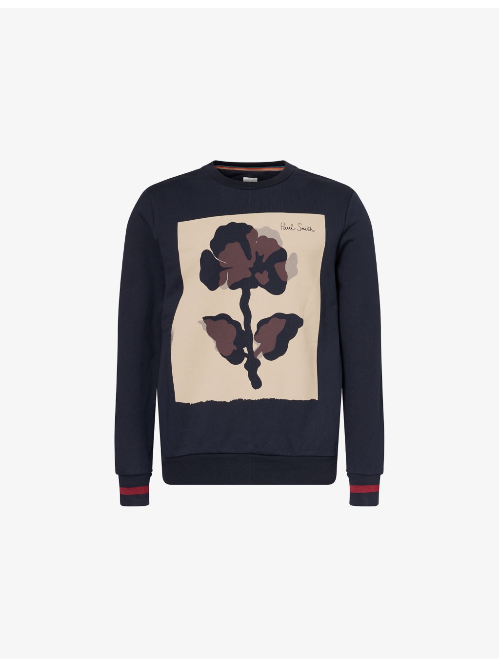 Regular-Fit Graphic-Print Cotton-Jersey Sweatshirt - 1