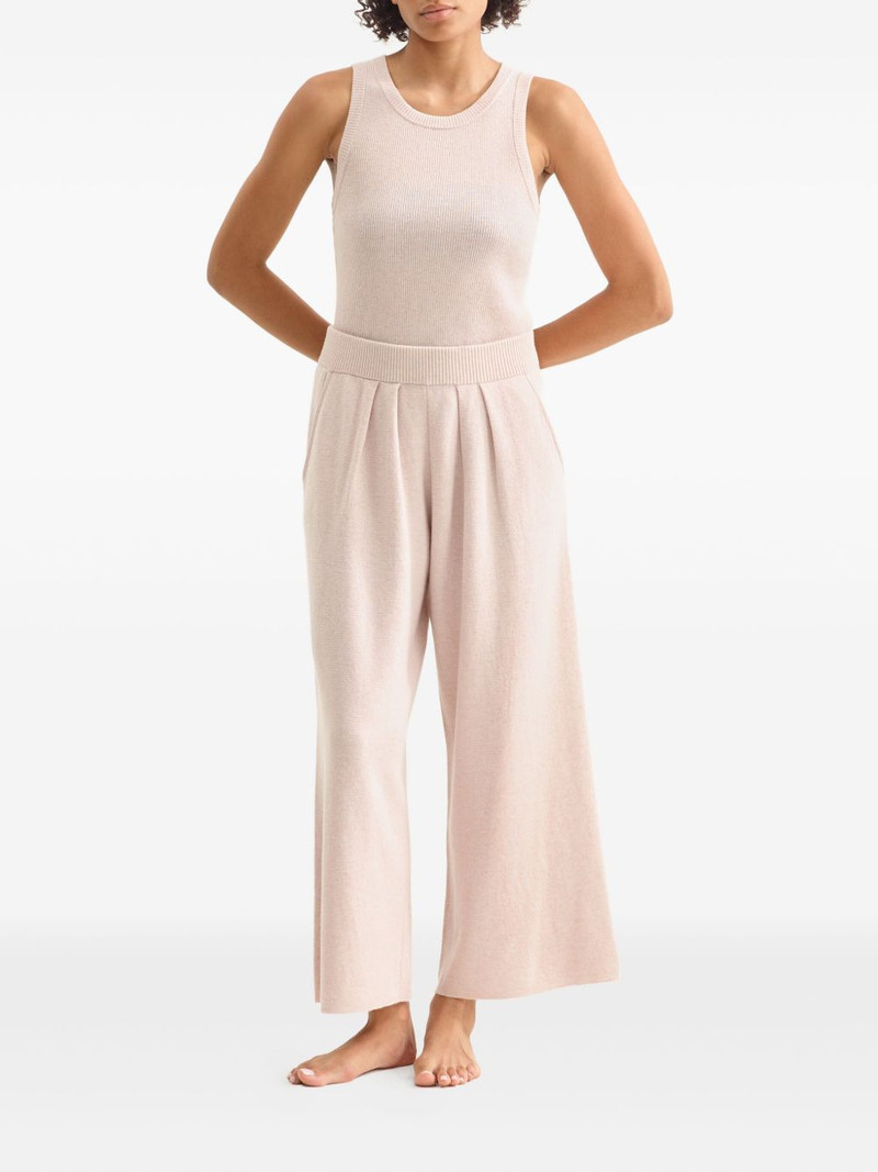 ERES Meli wool and cashmere-blend pants Baby pink outlook