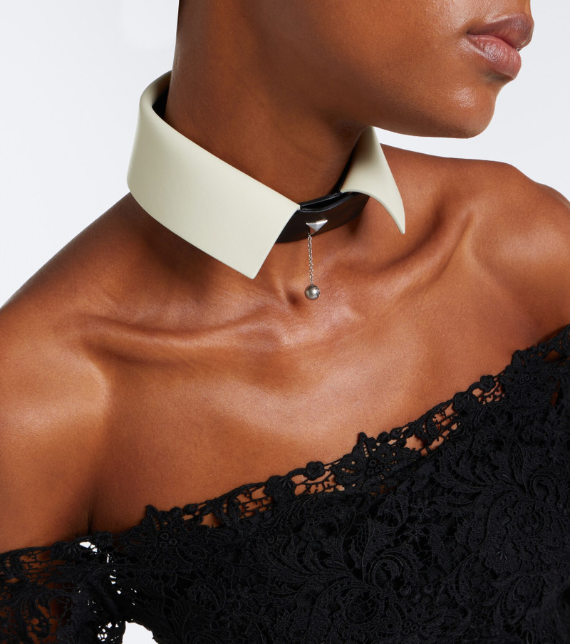 Embellished leather collar 3