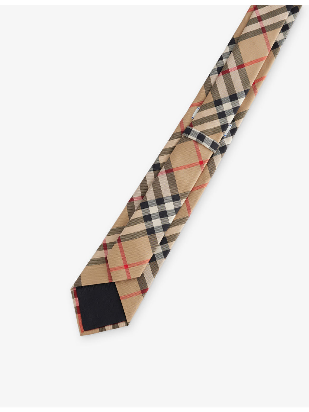 Manson check-print silk tie - 4