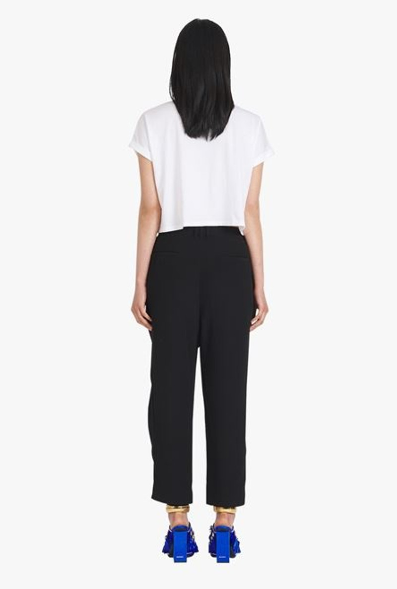 Black crêpe eco-designed pants 3