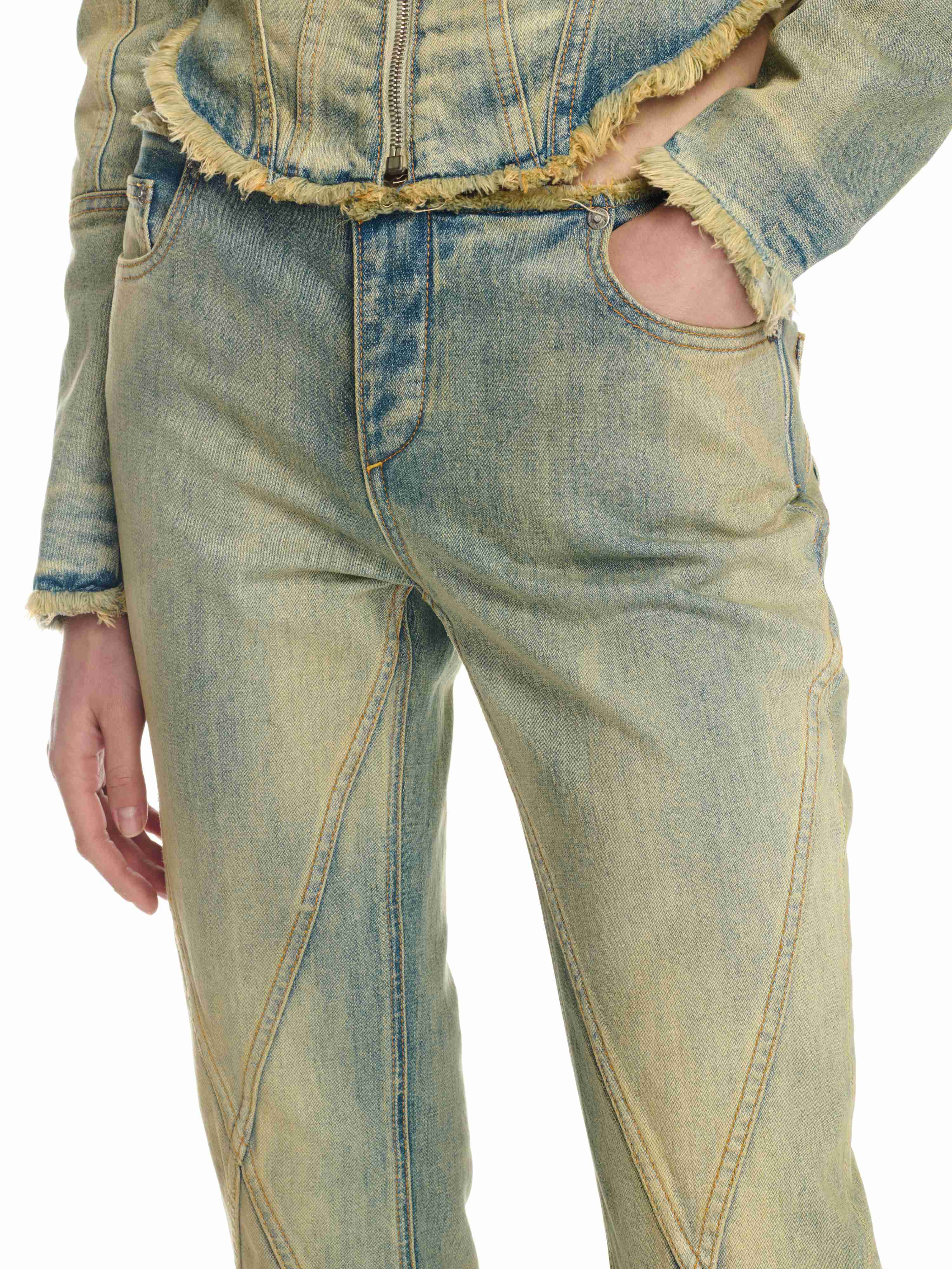 Blue Jane Denim Pants - 7