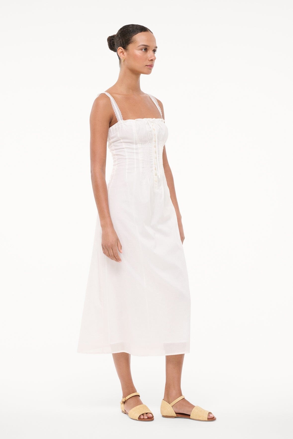 STAUD MATILDE DRESS WHITE - 4