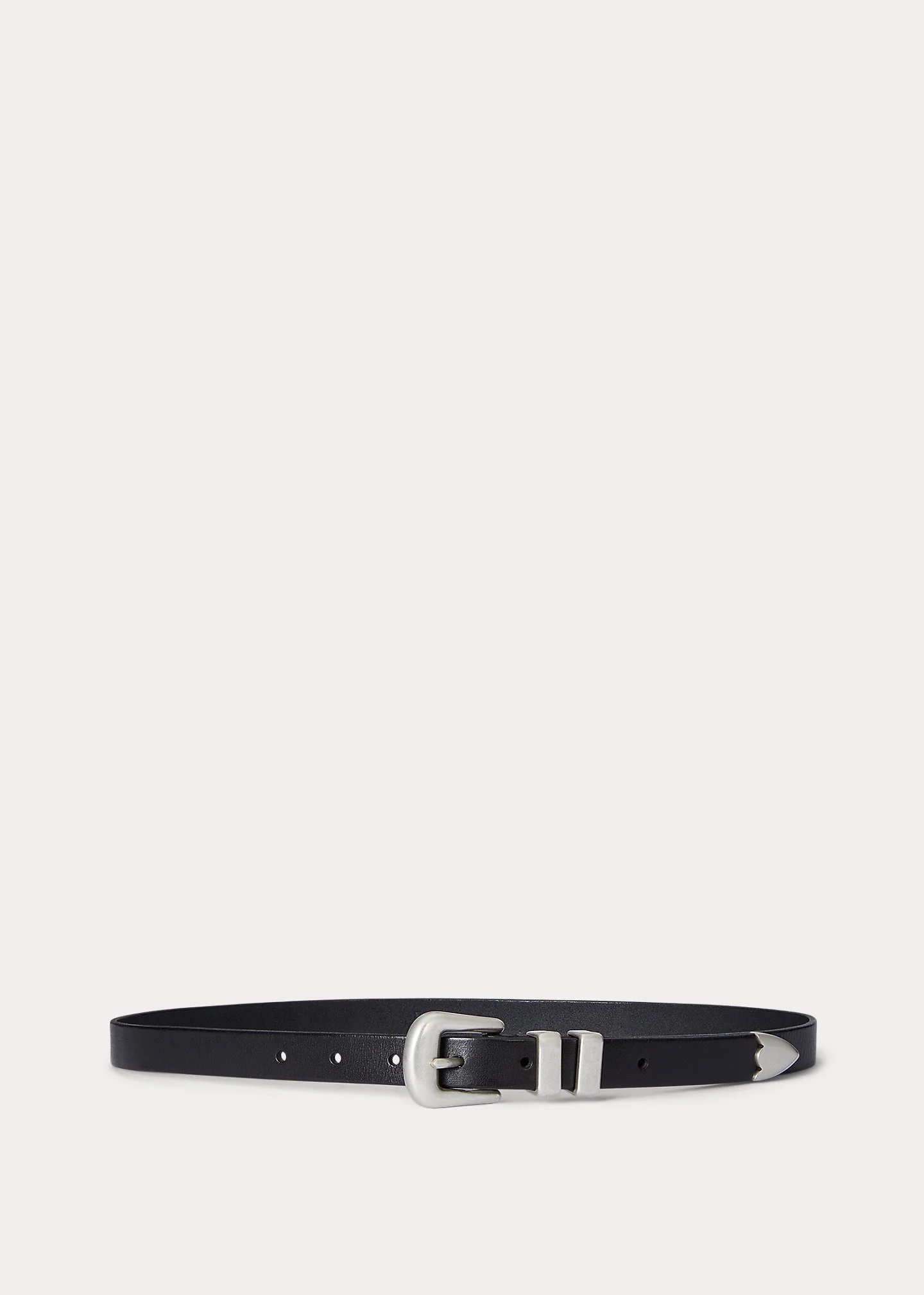 Western Distressed Leather Belt - 1