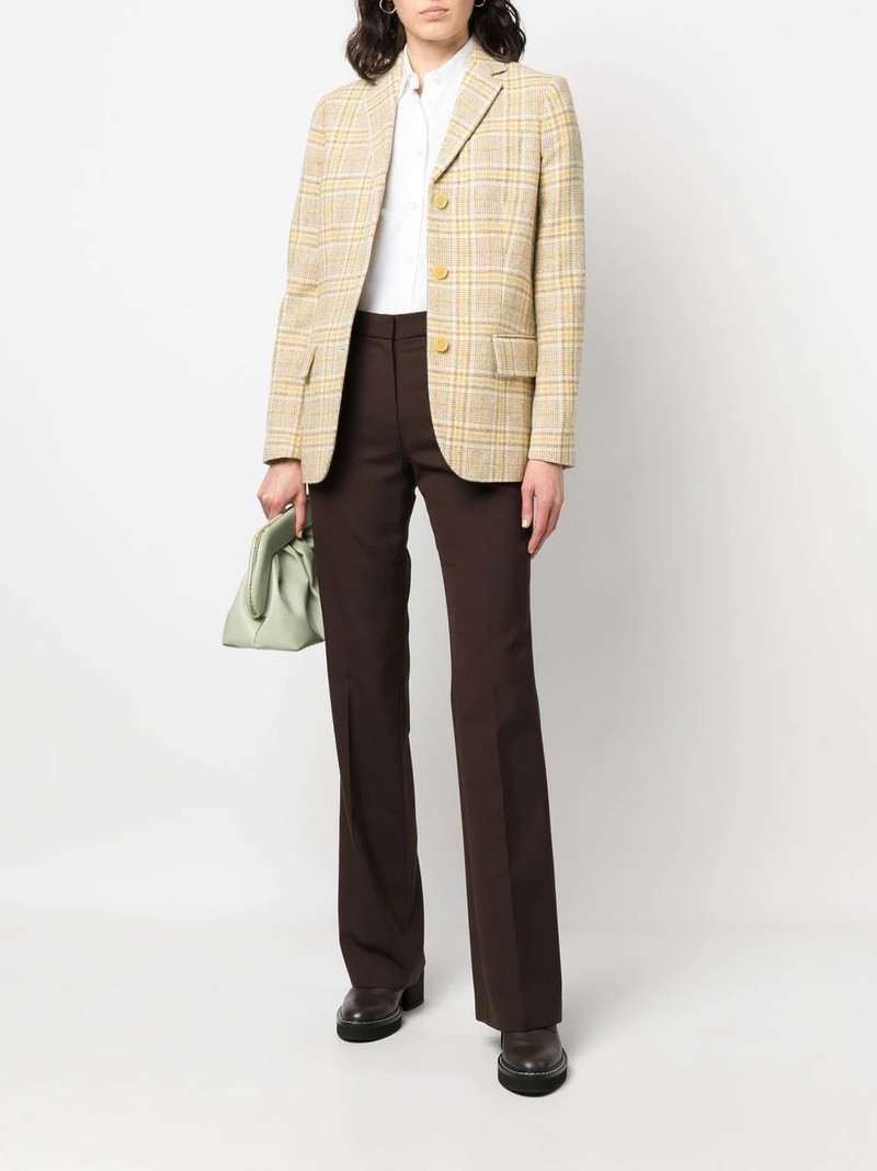 Aspesi checked single-breasted blazer outlook