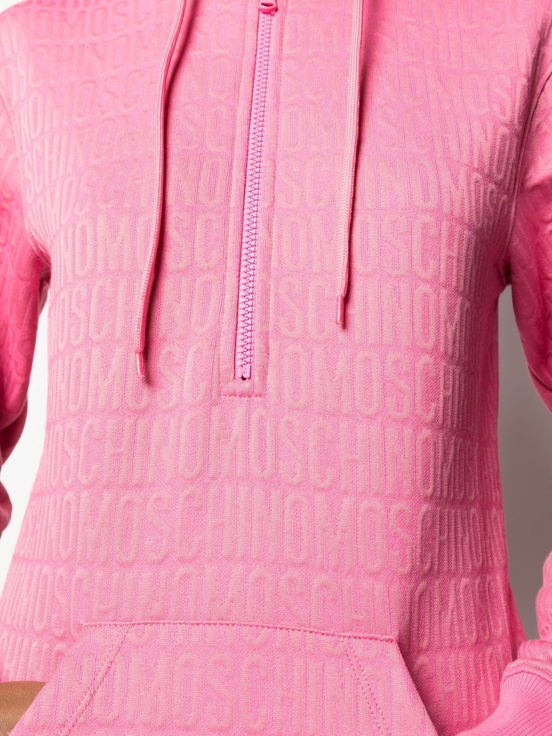 logo-print hoodie dress 5