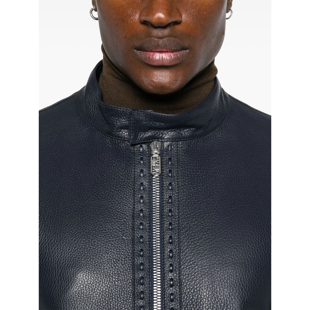 Fendi Blue Jackets - Leather Jackets Men - 4