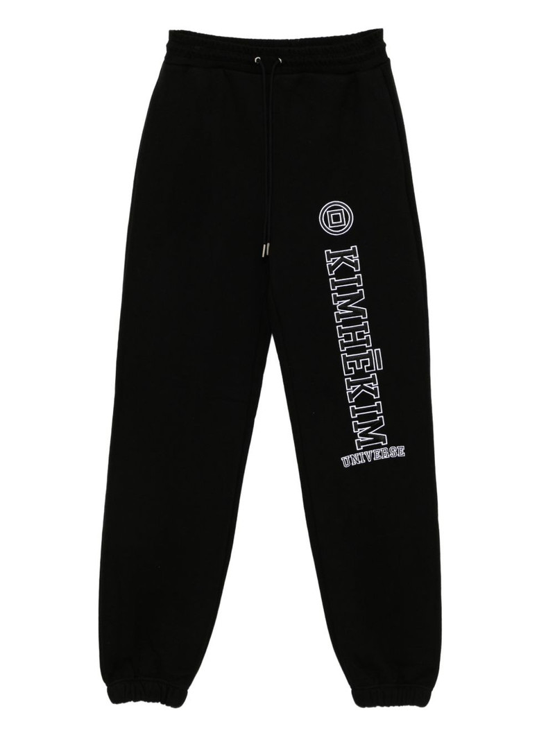 logo-appliqué track pants 1